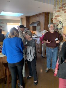 Noni Zukin speaking with Marilyn Harryman (back to us) and Steven Potter at right.